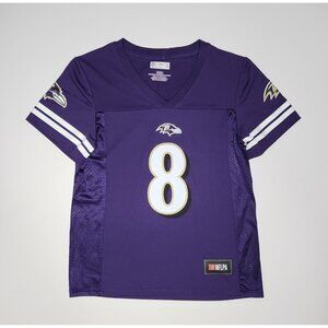 NFL Team Apparel Women's Baltimore Ravens #8 Lamar Jackson Jersey